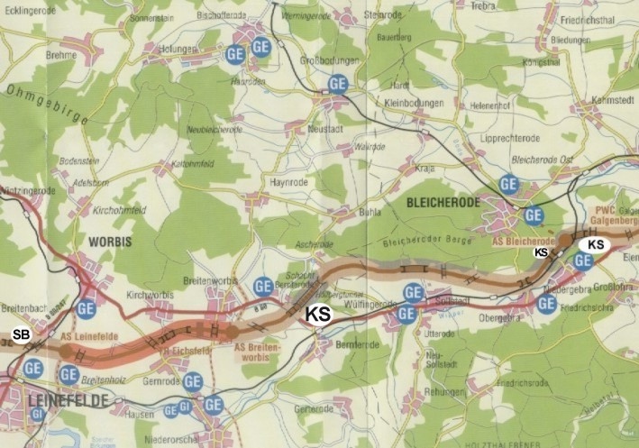 Autobahn A38, AS Breitenworbis - AS Bleicherode